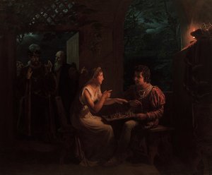 Ferdinand och Miranda spelar ett parti schack, 1822.