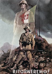 Överlämnande av Amedeo hertig av Aosta till Amba Alagi (17 maj).