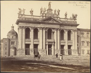 [Fasad på basilikan San Giovanni in Laterano, Rom] av Gioacchino Altobelli