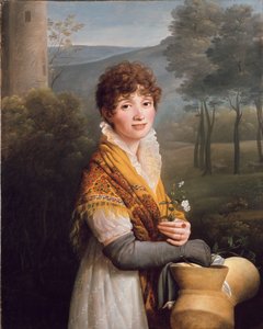 Porträtt av en ung kvinna, c1807-1810