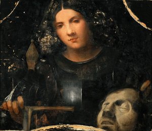 Renässans: David med Goliats huvud par Giorgione av Giorgio (workshop of) Giorgione