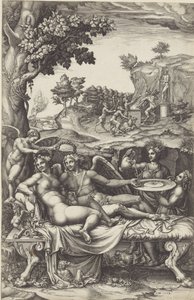 Amor och Psyche av Giorgio Ghisi