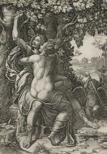 Angelica och Medor av Giorgio Ghisi