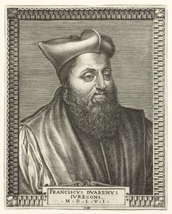 Porträtt av François Duaren, professor i juridik vid universitetet i Bourges av Giorgio Ghisi