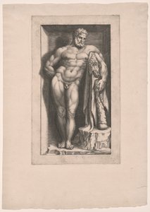 Farnese Hercules av Giorgio Ghisi
