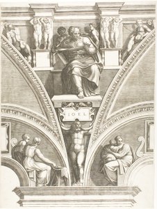 Profeten Joel av Giorgio Ghisi