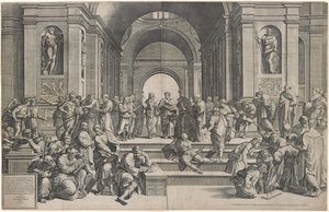 Skolan i Aten av Giorgio Ghisi