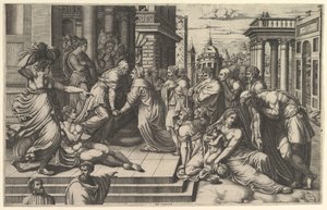 Visitationen, 1540-50. av Giorgio Ghisi