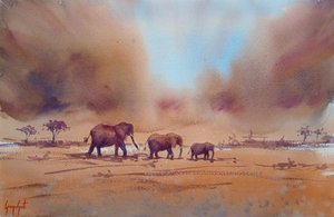 Afrikansk elefants resa av Giorgio Gosti