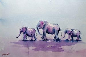 Familjen Lila Elefant