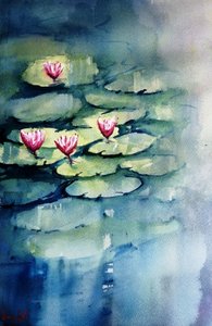 Lugna rosa liljor av Giorgio Gosti