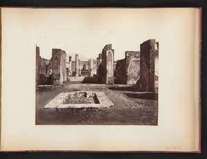 Vy över ruinerna av Casa di Pansa i Pompeji, Italien Casa di Pansa (Pompeii) (titel på objekt)