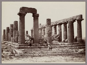 Agrigento: Junos Lacinia-tempel, Girgenti, nr 1347 av Giorgio Sommer