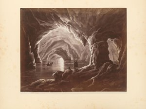 Fotoreproduktion av ett tryck av Grotta Azzurra på Capri av Giorgio Sommer