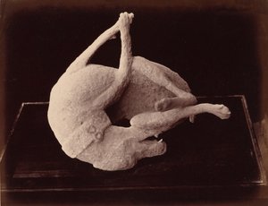 Avgjutning, Pompeji, ca. 1870 (foto) av Giorgio Sommer