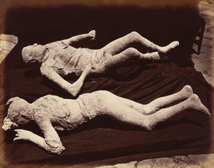 Avgjutningar av människor, Pompeji, ca. 1870 (foto) av Giorgio Sommer