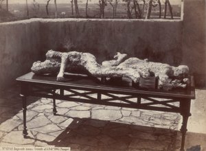Mänskliga fotspår, Pompeji [Human Casts, Pompeii] av Giorgio Sommer