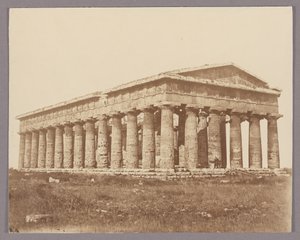 Paestum: Poseidons tempel av Giorgio Sommer