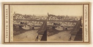 Gamla bron från Uffizierna, (Florens) av Giorgio Sommer