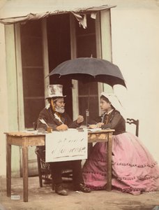 Offentlig författare, Neapel,1865-1870 (foto) av Giorgio Sommer