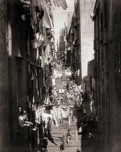 Gatubild, Neapel, Italien av Giorgio Sommer