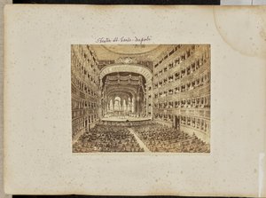 Teatro San Carlo, Neapel av Giorgio Sommer