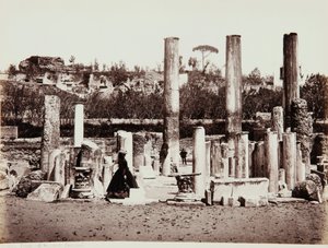 Serapis-templet i Pozzuoli, Neapel av Giorgio Sommer