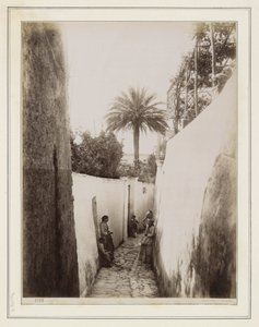 Kvinnor och barn i en gränd på Capri av Giorgio Sommer