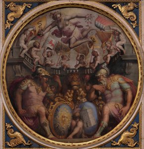 Allegorier över kvarteren San Giovanni och Santa Maria Novella, 1563-1565 av Giorgio Vasari