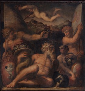 Allegori över Cortona och Montepulciano, 1563-1565 av Giorgio Vasari