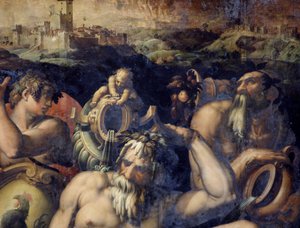 Allegori över Chianti-regionen, Italien av Giorgio Vasari