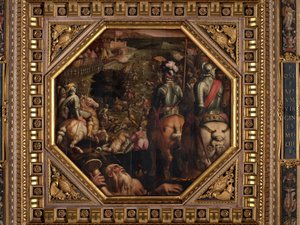 Slaget vid Marciano i Val di Chiana av Giorgio Vasari
