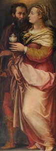 Giorgio Vasari med sin fru Niccolosa Bacci, ca. 1565 av Giorgio Vasari