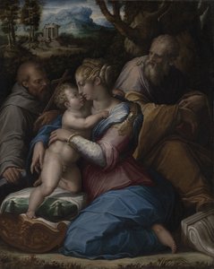 Den heliga familjen med Sankt Franciskus av Giorgio Vasari