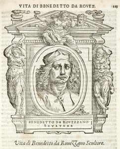 Milano, Biblioteca Braidense, Vite de piv excellent, Giorgio Vasari 1568, Benedetto da Rovezzano av Giorgio Vasari