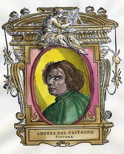 Porträtt av målaren Andrea Del Castagno (ca 1410 - 1457). Samling av biografier om målare och skulptörer av Giorgio Vasari. av Giorgio Vasari