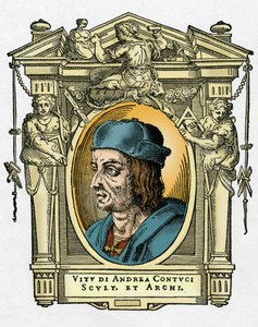 Porträtt av Jacopo Sansovino av Giorgio Vasari