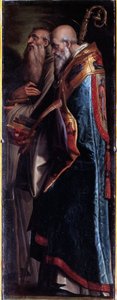 Saints Benedict and Romualdo (olja på duk av Giorgio Vasari