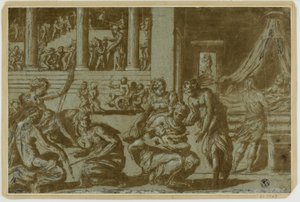 Studie för allegorin om födelse av Giorgio Vasari