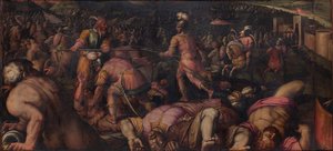 Slaget mot Radagaisus vid Faesulae 406, 1563-1565 av Giorgio Vasari
