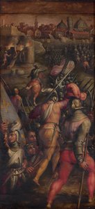 Slaget vid Barbagianni nära Pisa, 1563-1565 av Giorgio Vasari
