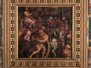 Triumf efter segern på Pisa av Giorgio Vasari