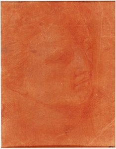 Chef i trekvartsprofil (recto); Stående ung man pekar åt vänster och skisser av fötter, arm (verso) av Giorgione