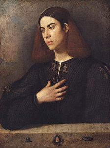 Porträtt av en ung man Antonio Brocardo, ca 1509-1510.