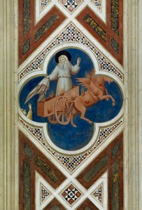 Elia tas till himlen, Detalj från Kristi liv och lidande, av Giotto av Giotto (c.1266 1337)