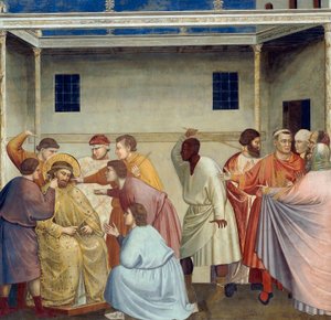 Kristi flagellation, detalj från Kristi liv och lidande, av Giotto av Giotto (c.1266 1337)