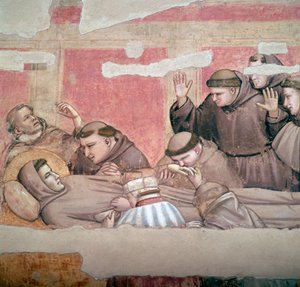Skildring av den helige Franciskus av Assisis död, 1300-talet