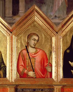 Saint från St. Reparata Polyptyk detalj av 66557 panel se även 66558-66568 av Giotto di Bondone