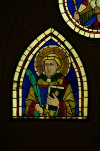Diakon (målat glas) av Giotto di Bondone