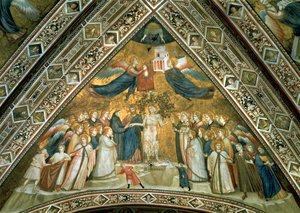Franciskus mystiska äktenskap med helig fattigdom av Giotto di Bondone school of Giotto di Bondone school of